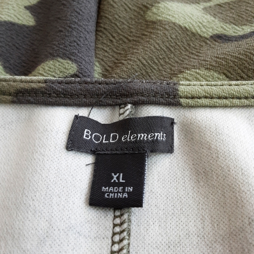 BOLD ELEMENTS Camouflage Long Sleeve Dress XL - NWOT - Picture 6 of 6